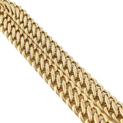 Imagem de Pulseira Masculina Lacraia 8.5 21 Cm Ouro 18k Certificado Ga
