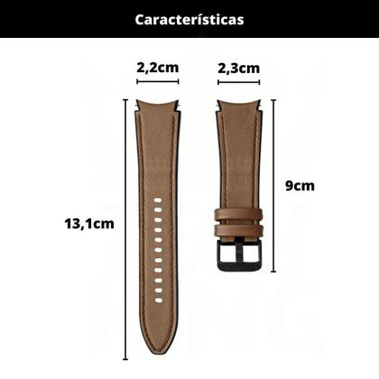 Imagem de Pulseira material sintético E Silicone Para Watch4 Classic 42Mm