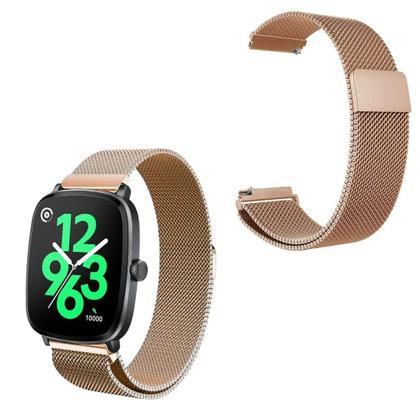 Imagem de Pulseira metal maleável inox para Haylou RS5 2,01” LS19