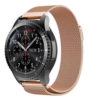 Imagem de Pulseira Milanese DouradoRosê Compatível com SmartWatch 22mm