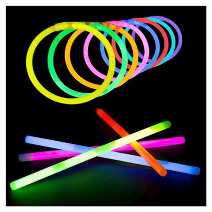 Imagem de Pulseira Neon Colorida para Festas Tubo - 100 Unidades