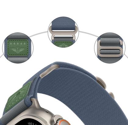 Imagem de Pulseira Nylon Alpinista Militar Rústica Compatível com Apple Watch