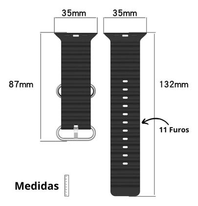 Imagem de Pulseira Ocean Compatível Com Smartwatch de 42 a 49mm