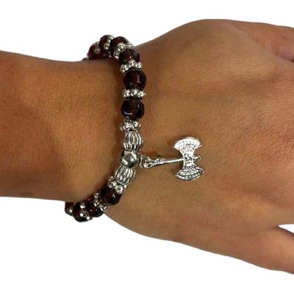 Imagem de Pulseira Orixá Xangô Silicone Ajustável-Escolha a Cor