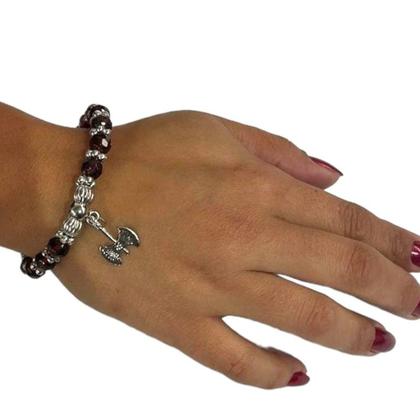 Imagem de Pulseira Orixá Xangô Silicone Ajustável-Escolha a Cor