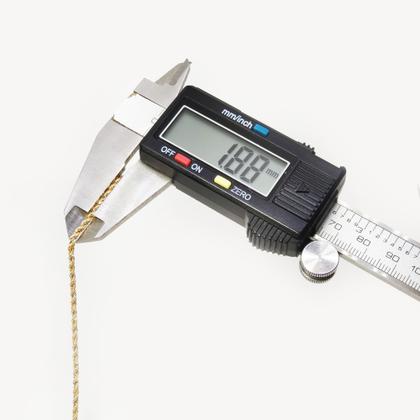 Imagem de Pulseira Ouro 18k Corda Cordão Baiano 3 Cores 19cm CO-256-19T