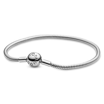 Pandora Moments Snake Chainブレスレッド＋チャーム17 Pulseira PANDORA Moments Snake Chain 17 cm em prata esterlina