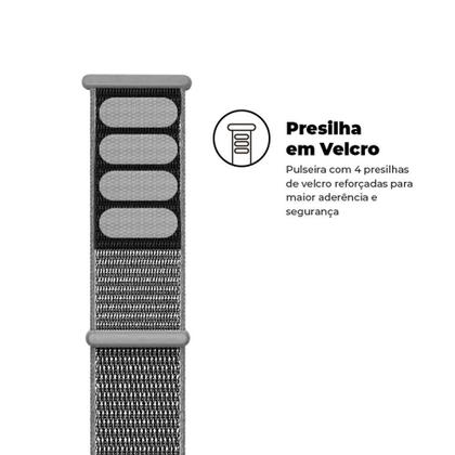 Imagem de Pulseira para Apple Watch 42mm /44mm Ballistic - Cinza - Gshield