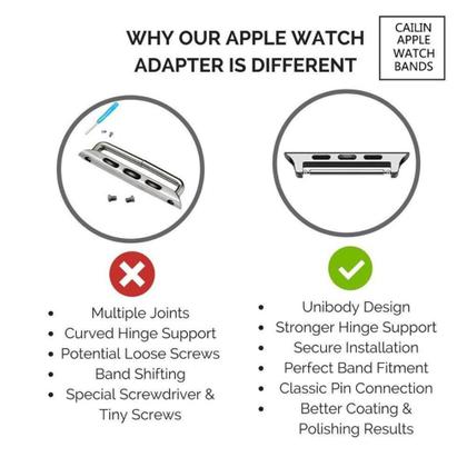 Imagem de Pulseira para Apple Watch 42mm 44mm Cour o genuino Premium Marrom e Rosa iCarer Original