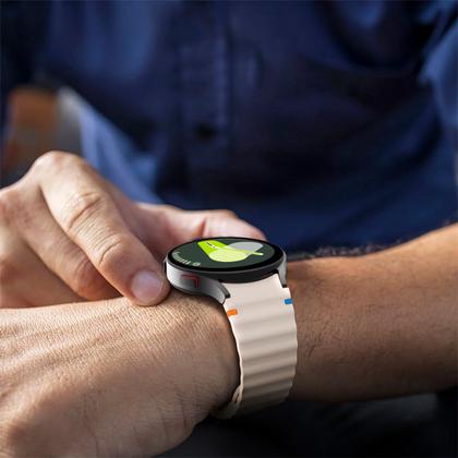 Imagem de Pulseira para Galaxy Watch 4 5 6 7 FE Silicone Ondas Sport