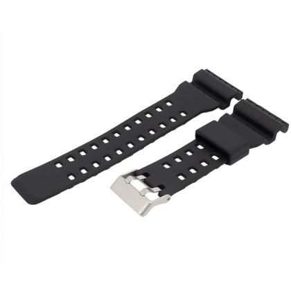 Imagem de Pulseira para Relógio Compatível com Gshock GA100 GA120 Borracha Preto Completa Com Fivela