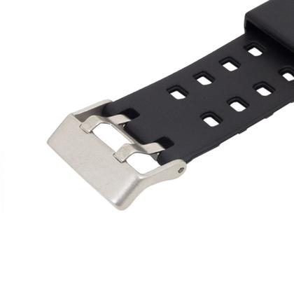 Imagem de Pulseira para Relógio Compatível com Gshock GA100 GA120 Borracha Preto Completa Com Fivela