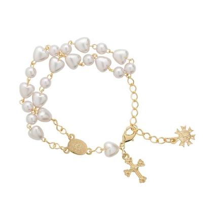 Imagem de Pulseira Pérola Duas Dezenas de Coração