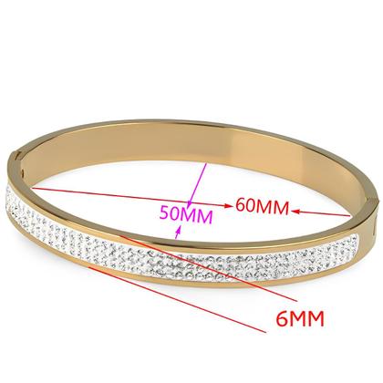 Imagem de Pulseira Prata 925 Feminina Bracelete Ouro 18k Cravejada Presente Luxo Elegante Brilhante