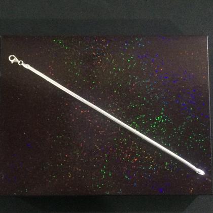 Imagem de Pulseira Prata Maciça 925 Fina 1,5mm X 18 Cm