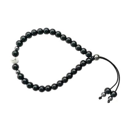 Imagem de Pulseira Preta Masculina Corda Regulável Gafeno