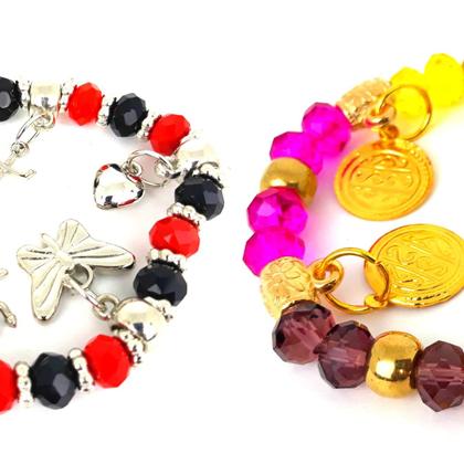 Imagem de Pulseira Proteção Espiritual Pomba Gira Cigana Dourada Moedas Atrativo do Amor Encanto Sedução Kit