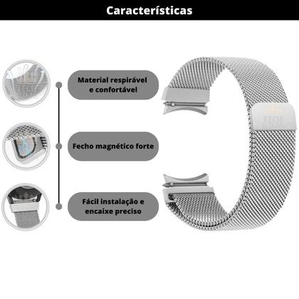 Imagem de Pulseira Redge Magnética Compatível com Watch4 Classic 42mm