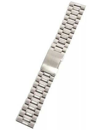 Imagem de Pulseira Relógio Aço 22mm, Botão lateral no Fecho.