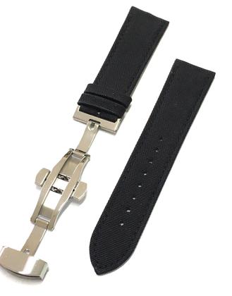 Imagem de Pulseira Relógio Nylon com Couro Fecho Deployant Aço.LC104