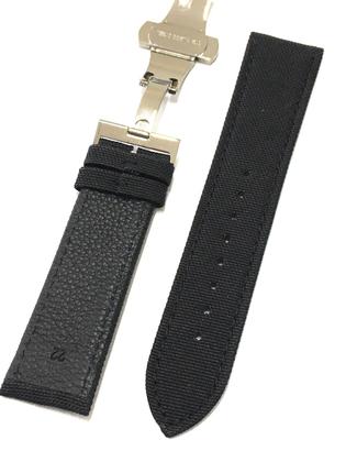 Imagem de Pulseira Relógio Nylon com Couro Fecho Deployant Aço.LC104