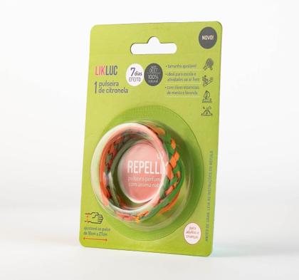 Imagem de Pulseira repelente de Citronela Repellik Proteção até 7 dias