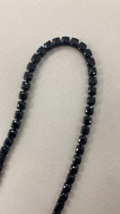 Imagem de Pulseira Riviera Masculina Aço Inox e zirconia preta comprimento 21 cm