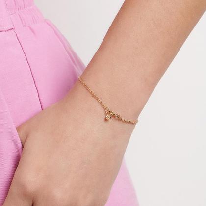 Imagem de Pulseira Rommanel Banhado Ouro Infinito E Zircônia 551764