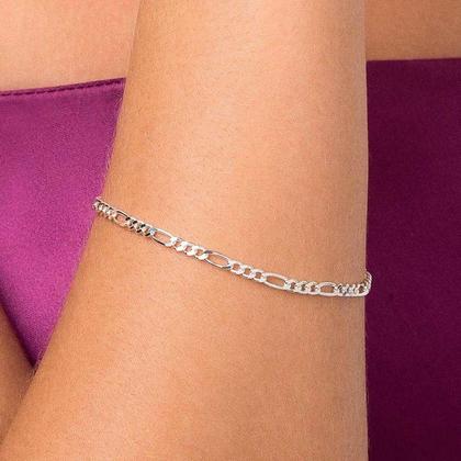 Imagem de Pulseira Rommanel Elo Groumet 3x1 Prata 925 850052