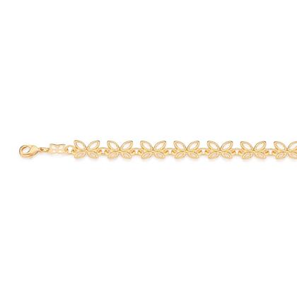 Imagem de Pulseira Rommanel Peças De Borboletas Vazadas Fol 18k 551496