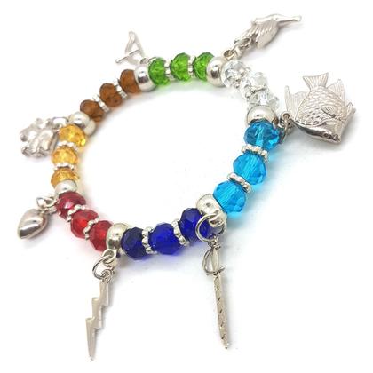 Imagem de Pulseira Sete Linhas Orixás Umbanda Candomblé Ajustável