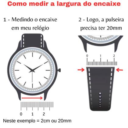 Imagem de Pulseira Silicone 20mm Color Relógio Inteligente Digital