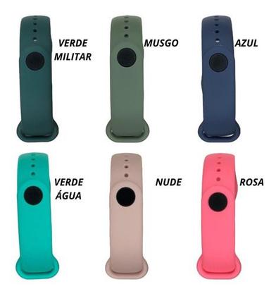 Imagem de Pulseira Silicone Borracha Para Band 7 Colorida 