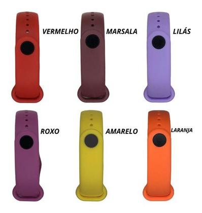 Imagem de Pulseira Silicone Borracha Para Band 7 Colorida 