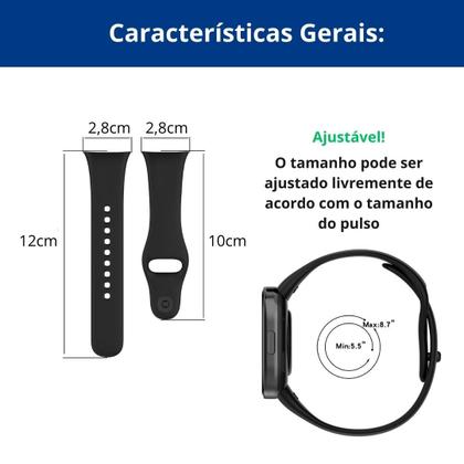 Imagem de Pulseira Silicone Com Encaixe Exclusivo Para Redmi Watch 3