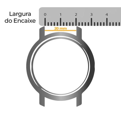 Imagem de Pulseira Silicone Lisa Encaixe Universal 20mm Todas As Cores