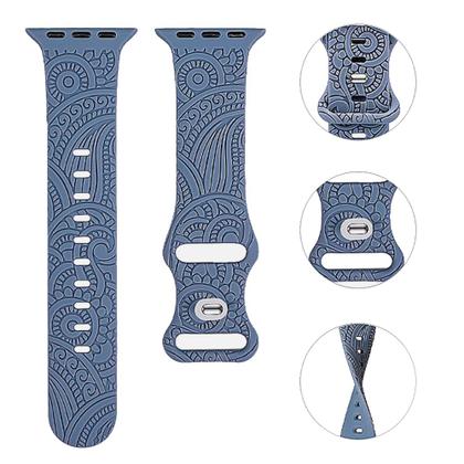 Imagem de Pulseira Silicone Mandala Estampada Compatível com Apple Watch