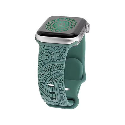 Imagem de Pulseira Silicone Mandala Estampada Compatível com Apple Watch