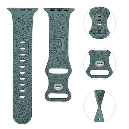 Imagem de Pulseira Silicone Mandala Estampada Compatível com Apple Watch