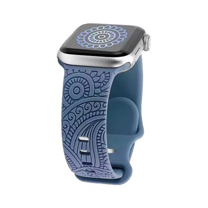 Imagem de Pulseira Silicone Mandala Estampada Compatível com Apple Watch