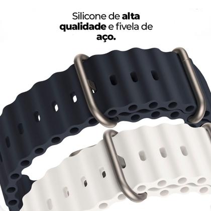 Imagem de Pulseira Silicone Oceano Compatível com AppleWatch Todos Modelos I W O