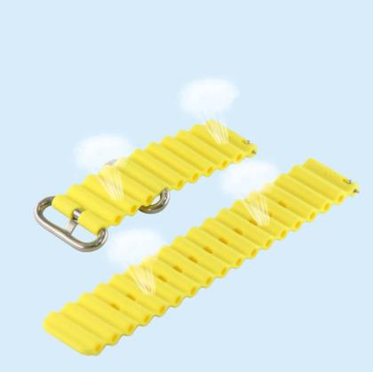 Imagem de Pulseira Silicone Oceano Pinos Engate Rápido Para Relógio