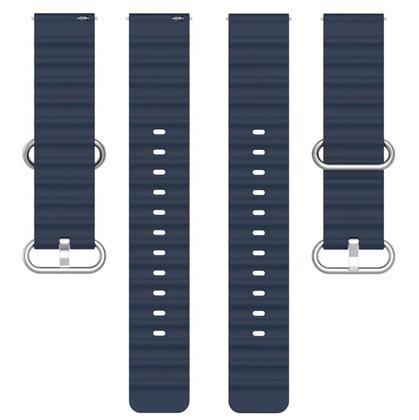 Imagem de Pulseira Silicone Oceano Pinos Engate Rápido Para Relógio