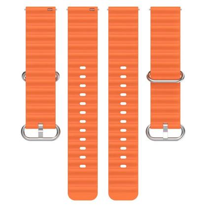 Imagem de Pulseira Silicone Oceano Pinos Engate Rápido Para Relógio