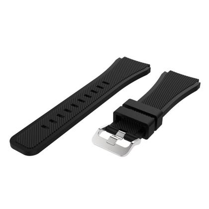 Imagem de Pulseira Silicone Para Gear S3 e Watch 46mm, Gtr 47mm, Gear 2, Gear 2 Neo Cor Preto