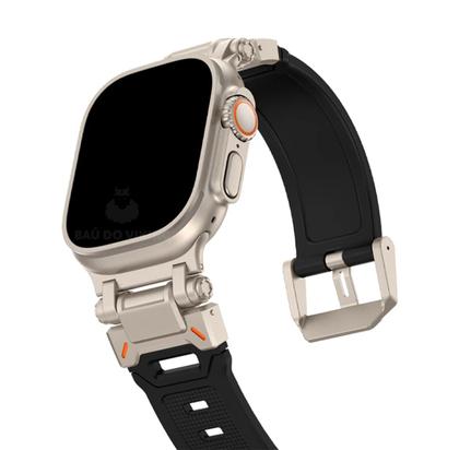 Imagem de Pulseira Silicone Robot Titanium Compatível com Apple Watch