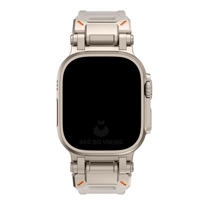 Imagem de Pulseira Silicone Robot Titanium Compatível com Apple Watch