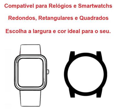 Imagem de Pulseira Silicone Wawe 16mm, 18mm, 20mm, 22mm, 24mm, 26mm