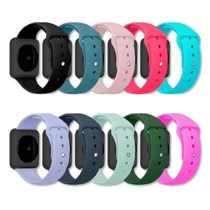 Imagem de Pulseira Sport Lisa Silicone relógio Smartwatch 45 a 49mm