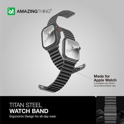 Imagem de Pulseira titan steel p/ watch 49/45mm (preto)